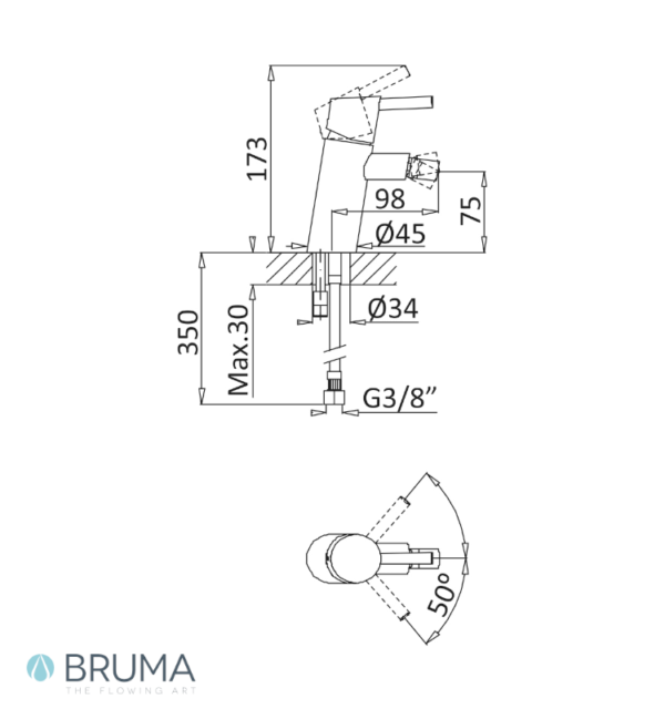 MEDIDAS MONOMANDO BIDE INFANTE BRUMA