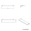 MEDIDAS ESTANTE 40cm INOX LOGIC COSMIC