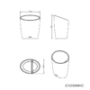 MEDIDAS VASO ENCIMERA SAKU COSMIC
