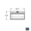 MEDIDAS MOUSSEUR PARA ALLURE 19309, 20144, 32146 GROHE