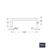 MEDIDAS BRAZO DE DUCHA RAINSHOWER GROHE
