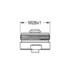 AIREADOR DOBLE M28x1 GROHE BLUE