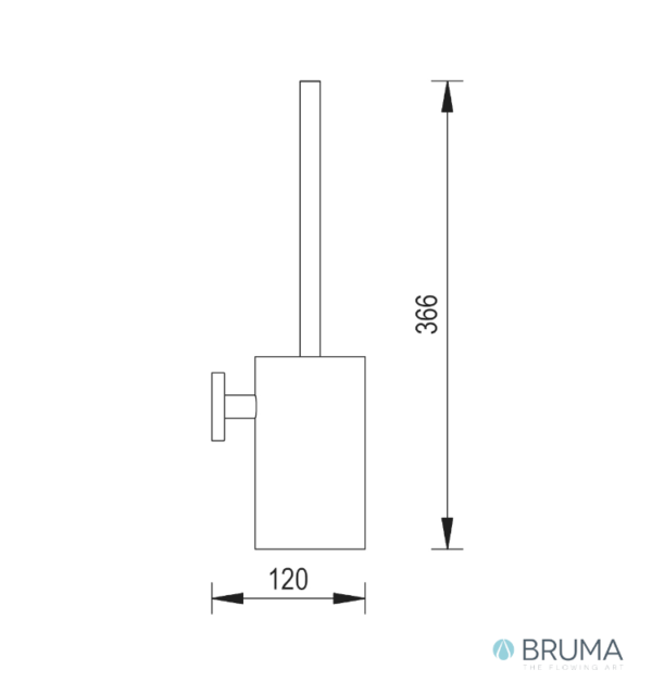 MEDIDAS ESCOBILLERO DE PARED ENIGMA BRUMA