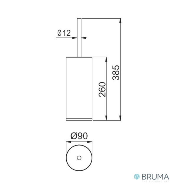 MEDIDAS ESCOBILLERO SUELO MARIS BRUMA