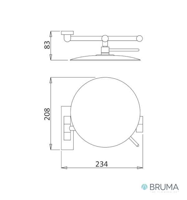 MEDIDAS ESPEJO DE AUMENTO A PARED 3x MARIS BRUMA