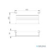MEDIDAS REPISA TOALLERO 600mm MARIS BRUMA
