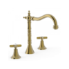 BATERIA AMERICANA LAVABO CLASIC TRES GRIFERIA LATON VIEJO