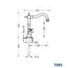 MEDIDAS BIMANDO LAVABO CLASIC TRES GRIFERIA