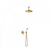 KIT DUCHA MONOMANDO EMPOTRADO TECHO MONOCLASIC TRES GRIFERIA ORO