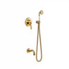 KIT BAÑO-DUCHA MONOMANDO EMPOTRADO TECHO MONOCLASIC TRES GRIFERIA ORO