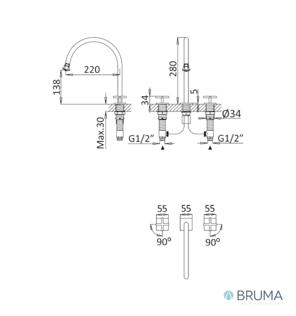 MEDIDAS BATERIA BIDE HERA BRUMA