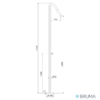 MEDIDAS COLUMNA DE DUCHA EXTERIOR PL20 BRUMA