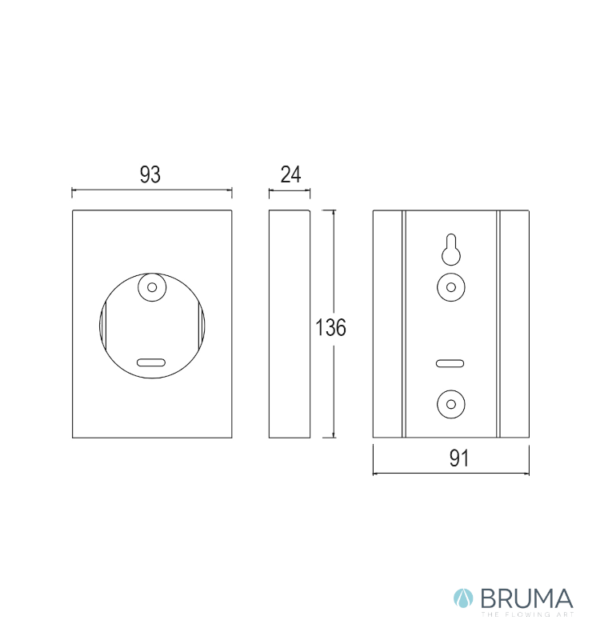 MEDIDAS DISPENSADOR BOLSAS HIGIENICAS BRUMA