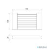 MEDIDAS JABONERA PARED ARTIC BRUMA