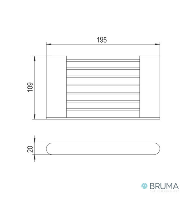 MEDIDAS JABONERA PARED ARTIC BRUMA