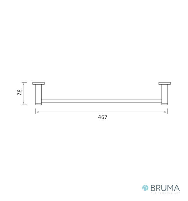 MEDIDAS TOALLERO 500mm INKA BRUMA