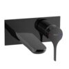MONOMANDO LAVABO MURAL NEGRO TITANIO INSIGNIA ROCA