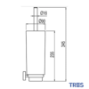 MEDIDAS ESCOBILLERO DE PARED CERAMICO MAX-CLASS TRES GRIFERIA