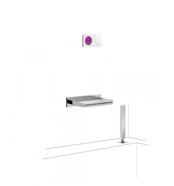 KIT ELECTRONICO DE BAÑERA TERMOSTATICO EMPOTRADO SHOWER TECHNOLOGY TRES GRIFERIA