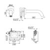 GRIFERIA LAVABO MURAL ELECTRONICA SLIM BRUMA