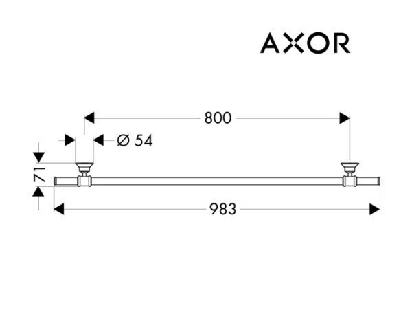 TOALLERO LAVABO 80cm MONTREUX AXOR