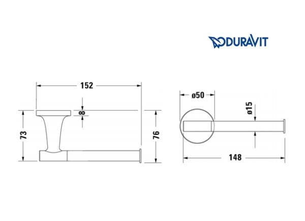 PORTARROLLOS SIN TAPA STARCK T DURAVIT