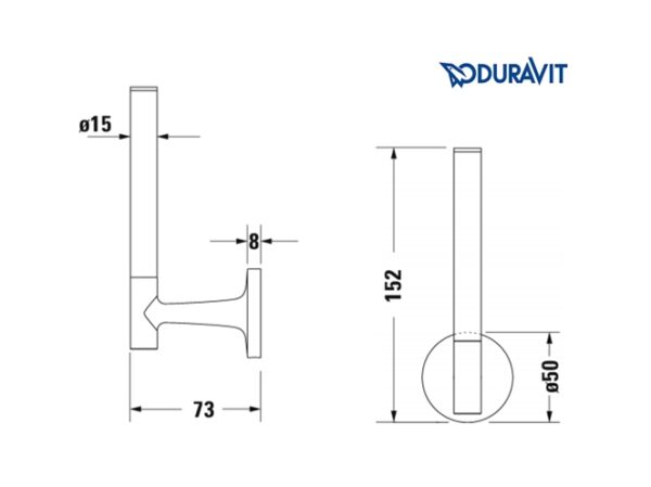 PORTARROLLOS RESERVA STARCK T DURAVIT