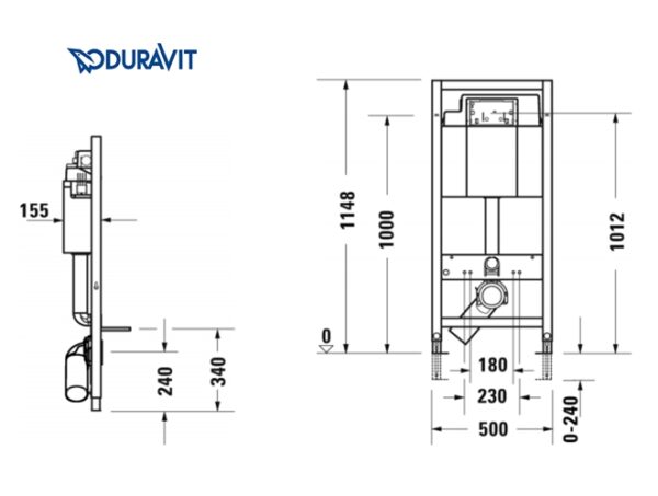 BASTIDOR EMPOTRADO INODORO DURASYSTEM DURAVIT