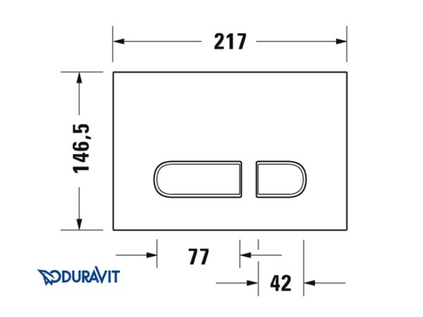 PULSADOR A1 CISTERNA EMPOTRADA DURASYSTEM DURAVIT