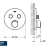 MEZCLADOR DUCHA EMPOTRADO SMARTCONTROL GROHE