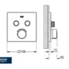 MEZCLADOR DUCHA EMPOTRADO SMARTCONTROL GROHE