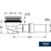 VALVULA PLATO DUCHA SALIDA HORIZONTAL GROHE