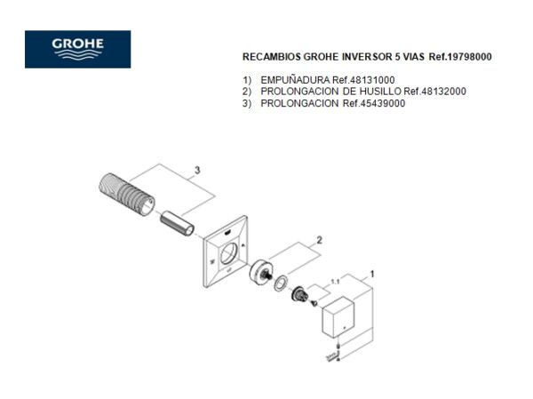 INVERSOR 5 VIAS ALLURE BRILLIANT GROHE