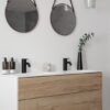 MONOMANDO LAVABO NEGRO MATE SILHOUET DAMIXA