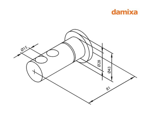 PORTACEPILLOS ORANGE DAMIXA