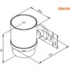 PORTAVASOS PARED ORANGE DAMIXA