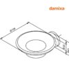 JABONERA PARED ORANGE DAMIXA