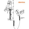 MONOMANDO LAVABO-BIDE SILHOUET DAMIXA