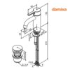 MONOMANDO LAVABO SILHOUET DAMIXA