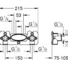 CUERPO EMPOTRADO DUCHA SMARTCONTROL GROHE