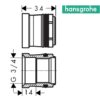 SET ADAPTADOR EXCENTRICAS SELECT HANSGROHE