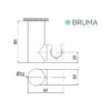 SOPORTE DUCHA ORIENTABLE ELO BRUMA