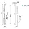 SET BARRA DUCHA LEAF BRUMA