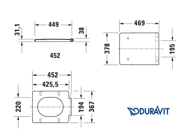 ASIENTO y TAPA INODORO VERO AIR DURAVIT