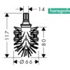 RECAMBIO ESCOBILLA WC LOGIS HANSGROHE