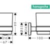 PORTAVASO LOGIS UNIVERSAL HANSGROHE