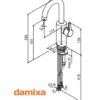 MONOMANDO LAVABO SILHOUET DAMIXA