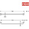 BARRA SUJECION 105cm CONTINA FRANKE