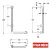 BARRA LATERAL de APOYO ANGULAR 90º ACERO INOX CONTINA FRANKE
