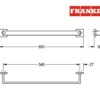 TOALLERO LAVABO 60cm CUBUS FRANKE
